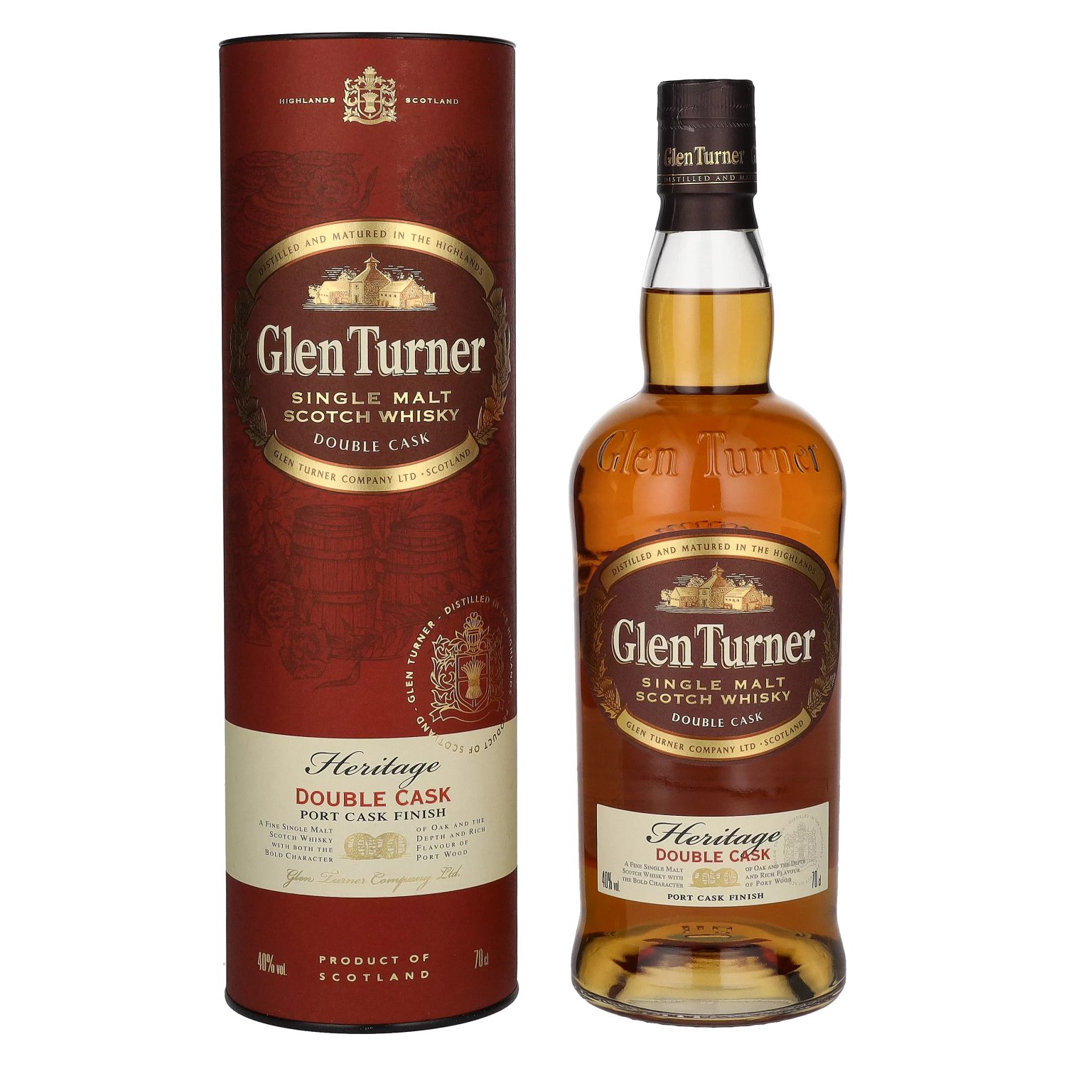 Glen Turner Heritage Double Port Cask Finish Highland Single Malt Scotch Whisky 0.7L